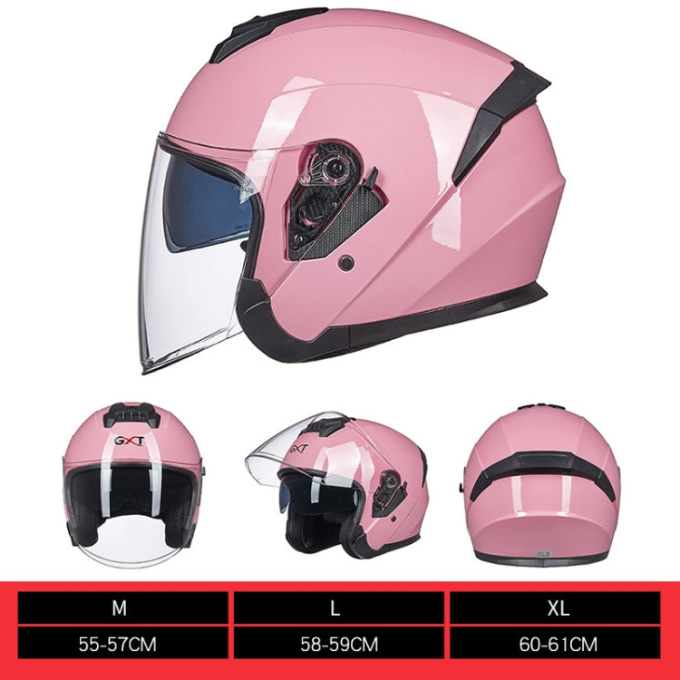 GXT Electric Vehicle Four Seasons Sun Protection & Windshield Double Lens Helmet, Size: L(Bright Black Red) - Helmets by GXT | Online Shopping South Africa | PMC Jewellery | Buy Now Pay Later Mobicred