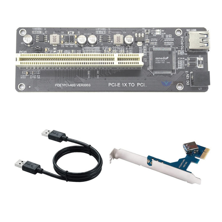 PCI-E 1X To Single PCI With baffle Riser Card Extend Adapter Add Expansion Card For PC Computer - Add-on Cards by PMC Jewellery | Online Shopping South Africa | PMC Jewellery | Buy Now Pay Later Mobicred