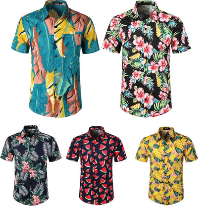 Summer Men 3D Digital Printing Beach Casual Short-sleeved Shirt, Size: S(2) - Short Sleeve by PMC Jewellery | Online Shopping South Africa | PMC Jewellery