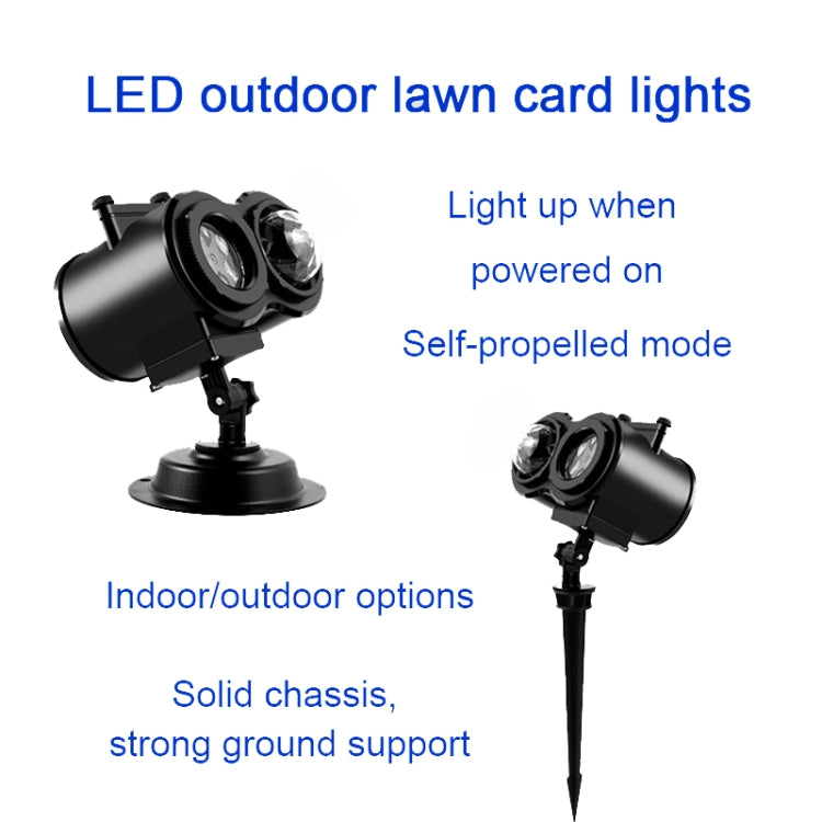12 Cards US Plug Color Card Pattern 9W Christmas Projection Light Remote Control Snow Light - Christmas Decoration Lamps by PMc TechLife | Online Shopping South Africa | PMc TechLife | Buy Now Pay Later Mobicred