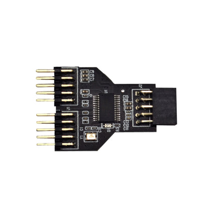9 Pin USB Header Female 1 To 2 Male Board 9-Pin USB 2.0 HUB Connector Adapter - USB 2.0 HUB by PMC Jewellery | Online Shopping South Africa | PMC Jewellery