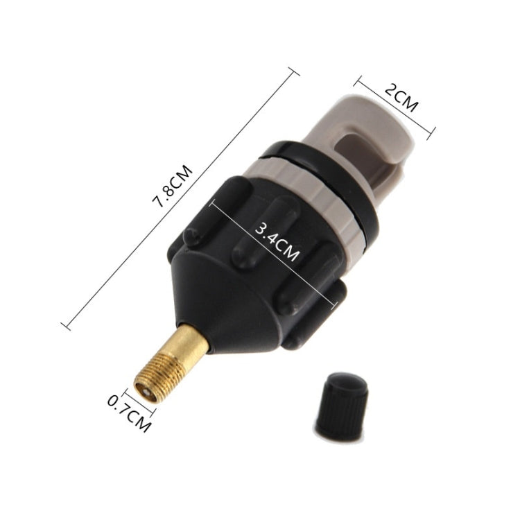 Surfing Paddle Board Adapter Inflatable Air Valve Conversion Air Nozzle(Black) - Marine Accessories & Parts by PMC TechLife | Online Shopping South Africa | PMC TechLife