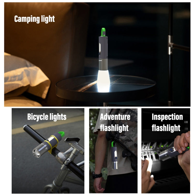 XHP50  Lamp Bead Super Bright LED Flashlight Telescopic Zoom Waterproof Torch With Lampshade - LED Flashlight by PMC TechLife | Online Shopping South Africa | PMC TechLife