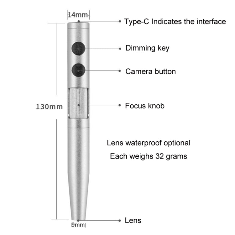 5 Million Digital Electron Microscope Magnifying Dermatoscope, Specification: B008 Not Waterproof - Digital Microscope by PMC Jewellery | Online Shopping South Africa | PMC Jewellery | Buy Now Pay Later Mobicred