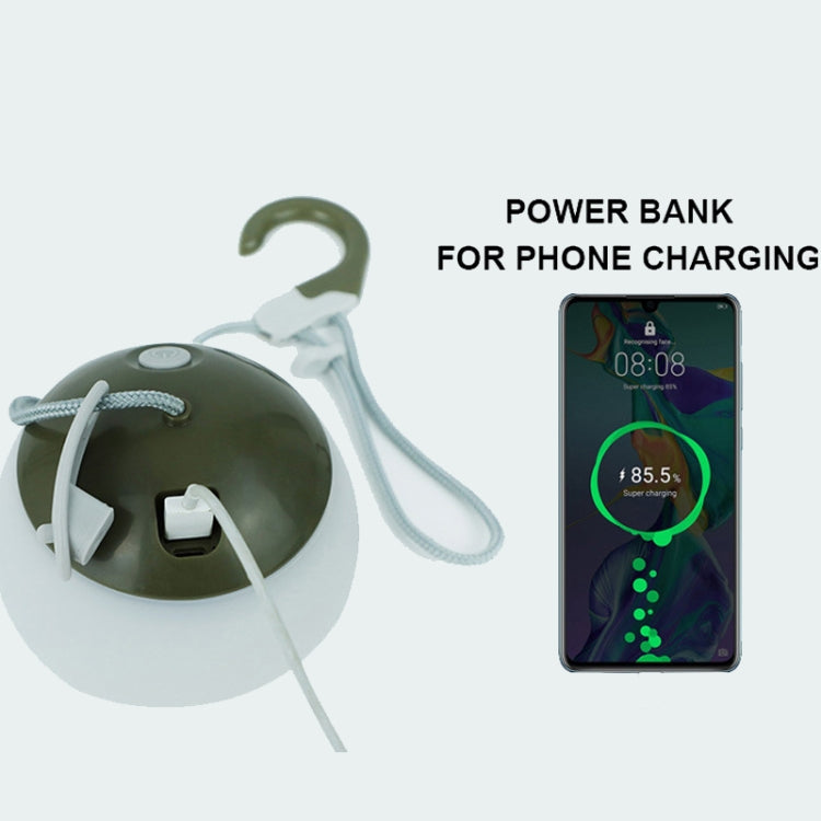 Retro Camping Lantern Rechargeable Haning Hook Night Light(Green) - Camping Lighting by PMc TechLife | Online Shopping South Africa | PMc TechLife | Buy Now Pay Later Mobicred