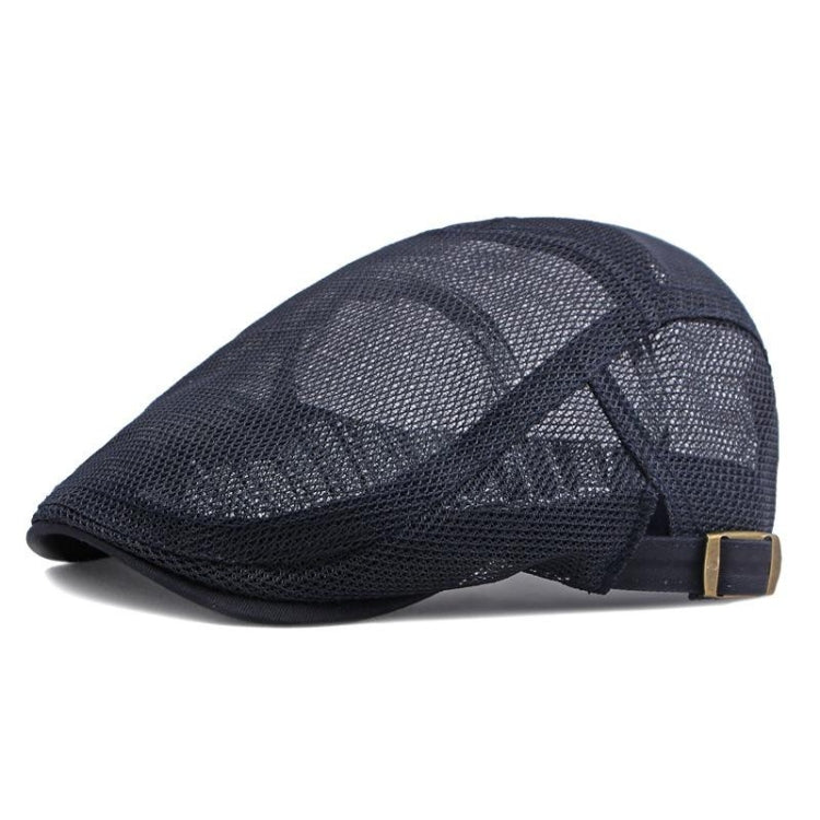 Summer Mesh Breathable Vintage Cap(Navy) - Peaked Cap by PMC Jewellery | Online Shopping South Africa | PMC Jewellery