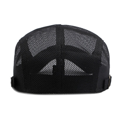 Summer Mesh Breathable Vintage Cap(Black) - Peaked Cap by PMC Jewellery | Online Shopping South Africa | PMC Jewellery