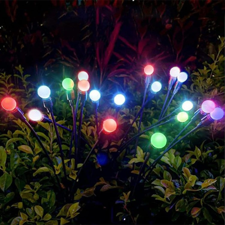 2sets Solar Firefly Lights Christmas Outdoor Garden Waterproof Lawn Lights, Color: 10 Head Warm Light - Solar Lights by PMC Jewellery | Online Shopping South Africa | PMC Jewellery