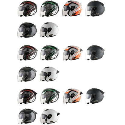 KUQIBAO Motorcycle Smart Bluetooth Sun Protection Double Lens Safety Helmet, Size: XXL(Matte Black+Gray Tail) - Helmets by KUQIBAO | Online Shopping South Africa | PMC Jewellery | Buy Now Pay Later Mobicred