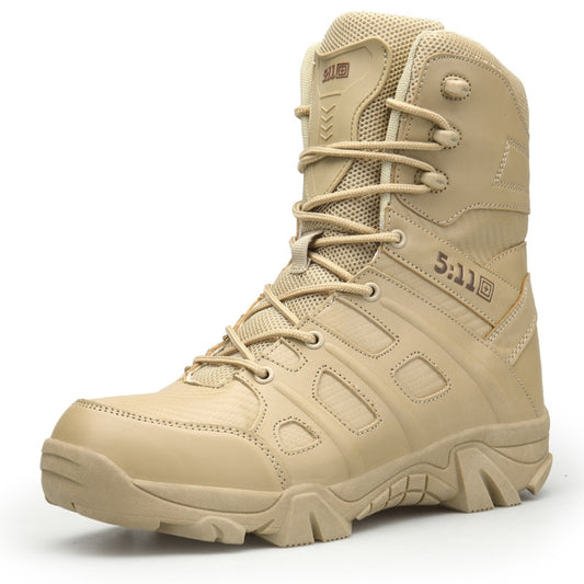 Mens Hiking Boots Comfortable Outdoor Sports Shoes Safety Work Shoes, Size: 40(Sand Color) - Casual Shoes by PMC Jewellery | Online Shopping South Africa | PMC Jewellery