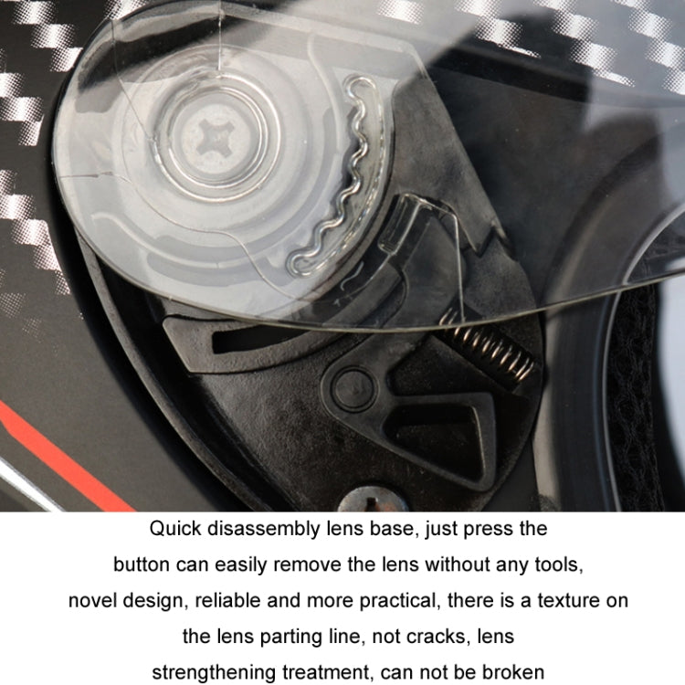 KUQIBAO Motorcycle Bluetooth Headset Double Lens Helmet With Braid, Size: M(White Phantom Fiber) - free shipping - PMC TechLife - Order now!