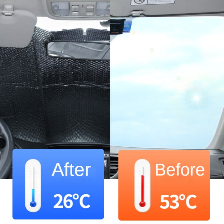 140x75cm Car Front Windshield Sun Protection Heat Insulation Foldable Sunshade - free shipping - PMC TechLife - Order now!