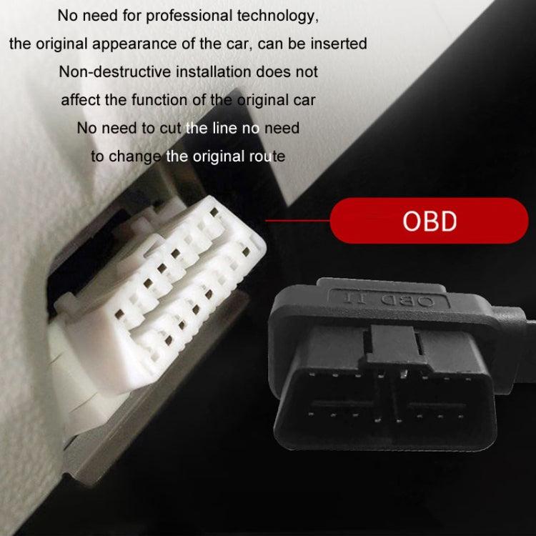 0.3m OBD2 Male to Female Tee Extension Cable OD16 16C Flat Cable - Cables & Connectors by PMC TechLife | Online Shopping South Africa | PMC TechLife | Buy Now Pay Later Mobicred