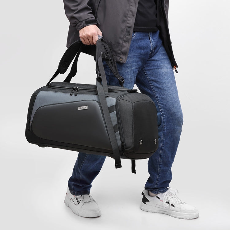 MINGLU Large-Capacity Dry And Wet Separation Gym Bag Messenger Training Bag(Grey) - Travel Bags by PMC TechLife | Online Shopping South Africa | PMC TechLife