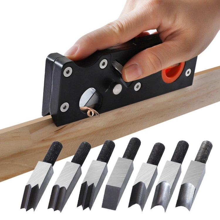 Woodworking Multi-Angle Chamfering Adjustable Depth Hand Planer, Color: Black - Wood Planers by PMC TechLife | Online Shopping South Africa | PMC TechLife