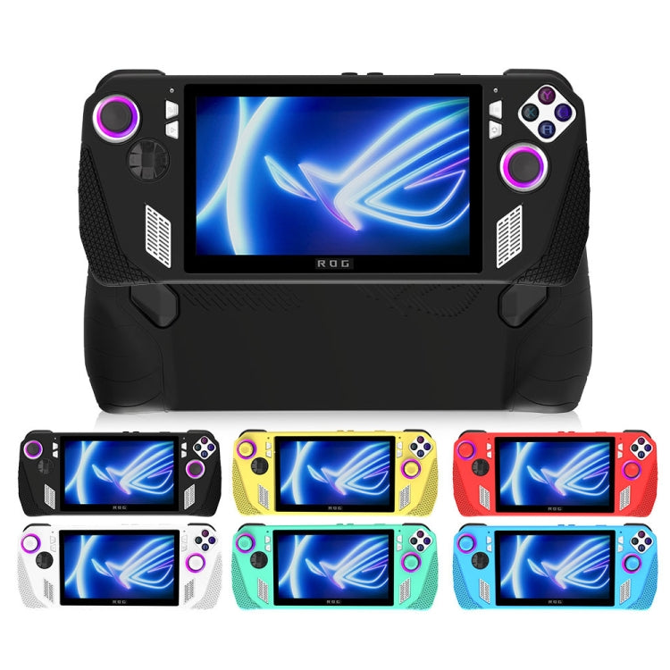 For ASUS Rog Ally Gaming Console Multicolor Silicone Case With 2 Button Caps(Black) - Accessories by PMC TechLife | Online Shopping South Africa | PMC TechLife