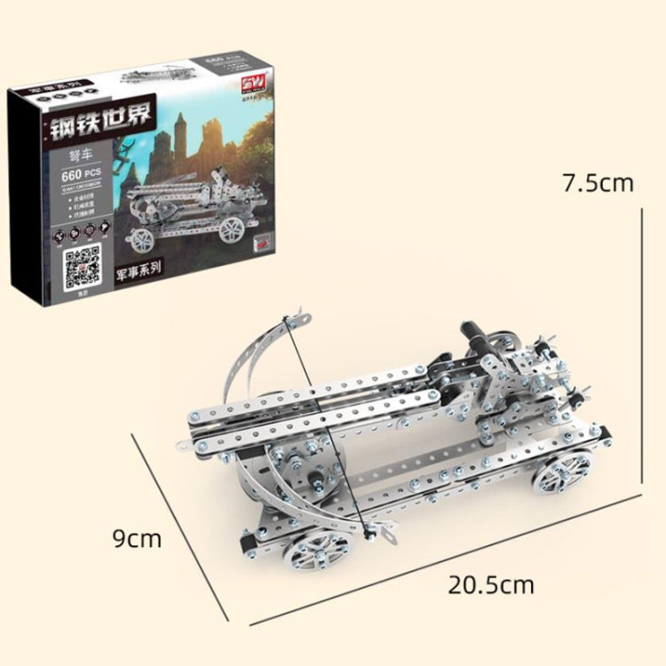 660pcs Crossbow Puzzle Toys Intelligence Hand Assembly Mechanical Gear Transmission Building Blocks High Difficulty Metal Model - Building Blocks by PMC Jewellery | Online Shopping South Africa | PMC Jewellery