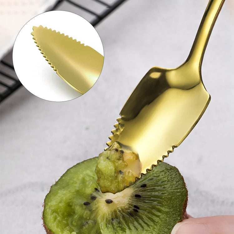 Stainless Steel Scraper Spoon Fruit Grapefruit Spoon Baby Digging Ball Spoon, Color: Silver - Cutlery Sets by PMC TechLife | Online Shopping South Africa | PMC TechLife | Buy Now Pay Later Mobicred