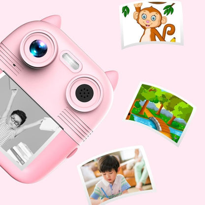 1080P Instant Print Camera 2.8-inch IPS Screen Front and Rear Dual Lens Kids Camera, Spec: Blue+32G Card - Children Cameras by PMC Jewellery | Online Shopping South Africa | PMC Jewellery | Buy Now Pay Later Mobicred