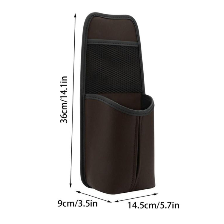 Car Seat Leather Multifunctional Tissue Water Cup Storage Hanging Bag(Brown) - Stowing Tidying by PMC TechLife | Online Shopping South Africa | PMC TechLife | Buy Now Pay Later Mobicred