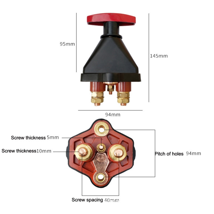 Ship Yacht Power Supply Power-off Switch Battery High Current Protection Control Switch - Car Switches by PMC TechLife | Online Shopping South Africa | PMC TechLife | Buy Now Pay Later Mobicred