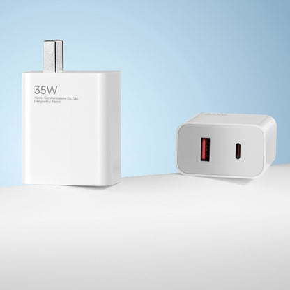 Original Xiaomi 35W USB-C+USB-A Fast Charge Portable Dual Port Charger, US Plug(White) - USB Charger by Xiaomi | Online Shopping South Africa | PMC Jewellery | Buy Now Pay Later Mobicred