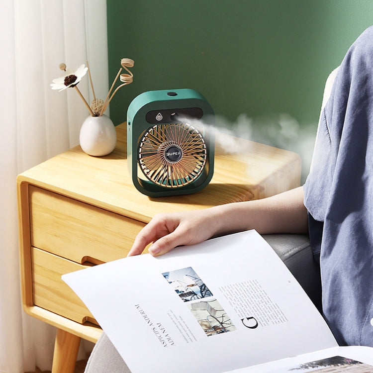 USB Charging Humidification Air Conditioner Fan Nano Spray Desktop Portable Cooling Fan(White) - Electric Fans by PMC TechLife | Online Shopping South Africa | PMC TechLife | Buy Now Pay Later Mobicred