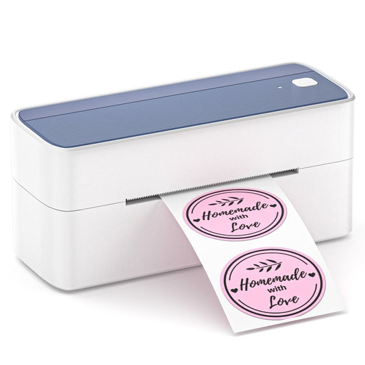 Phomemo PM241-BT Bluetooth Address Label Printer Thermal Shipping Package Label Maker, Size: US(White Blue) - Printer by Phomemo | Online Shopping South Africa | PMC Jewellery | Buy Now Pay Later Mobicred