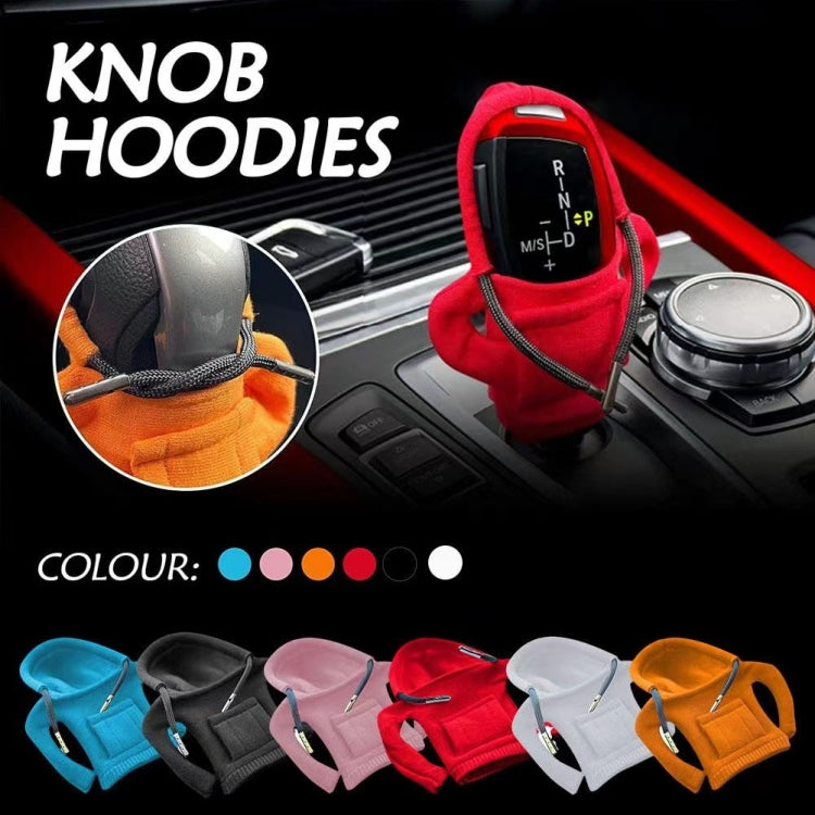 2pcs Car Gear Shift Brake Handle Hoodie Decorative Cover(Black) - Ornaments by PMC TechLife | Online Shopping South Africa | PMC TechLife
