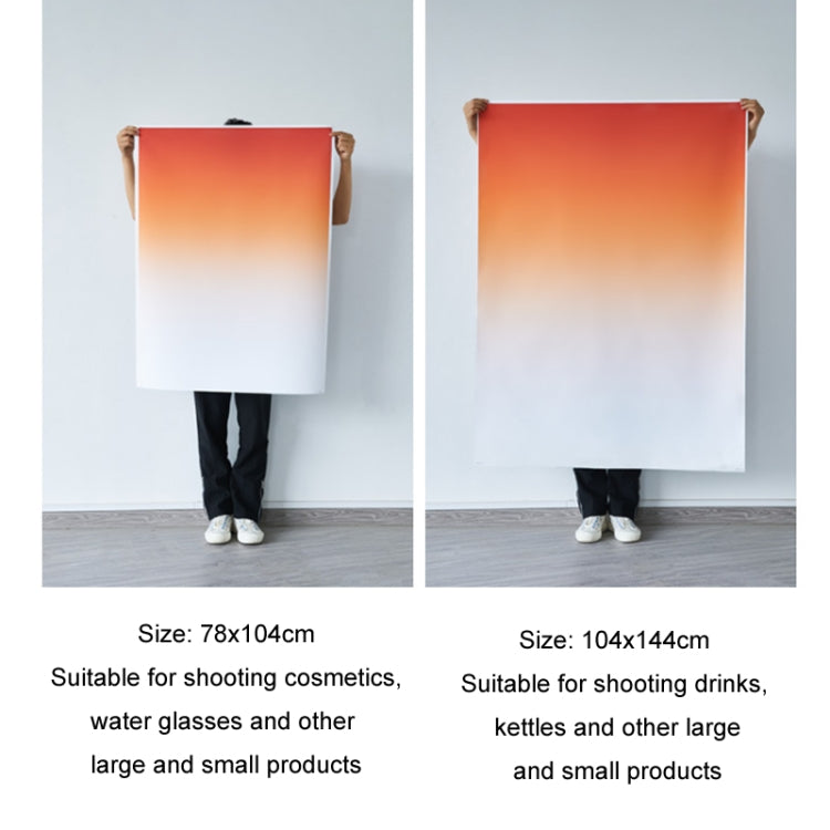 106x144cm Gradient Background Paper Photography Portrait Photo Props(Red Sky) - Gradient Color by PMC TechLife | Online Shopping South Africa | PMC TechLife | Buy Now Pay Later Mobicred