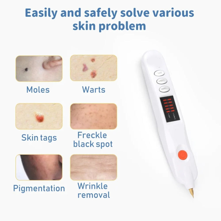 Spot Mole Pen Spot Removal Instrument Home Beauty Instrument, Spec: Charging Model EU Plug(Golden) - Beauty Instrument by PMC TechLife | Online Shopping South Africa | PMC TechLife