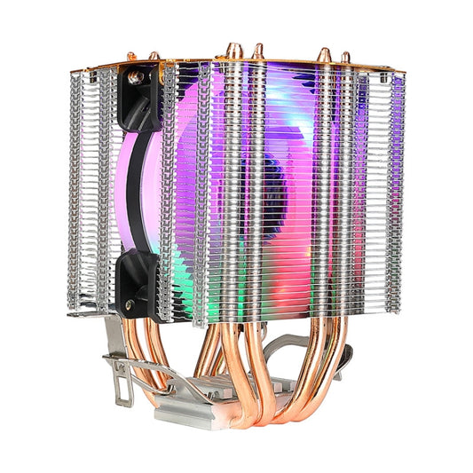 EVESKY 500 Desktop Computer 4 Copper Tube Mute CPU Cooling Fan, Color: Color Single Fan - Fan Cooling by EVESKY | Online Shopping South Africa | PMC Jewellery | Buy Now Pay Later Mobicred