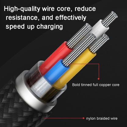 ROMOSS  CB12B 2.4A 8 Pin Fast Charging Cable For IPhone / IPad Data Cable 1m(Gray Black) - Normal Style Cable by ROMOSS | Online Shopping South Africa | PMC Jewellery | Buy Now Pay Later Mobicred