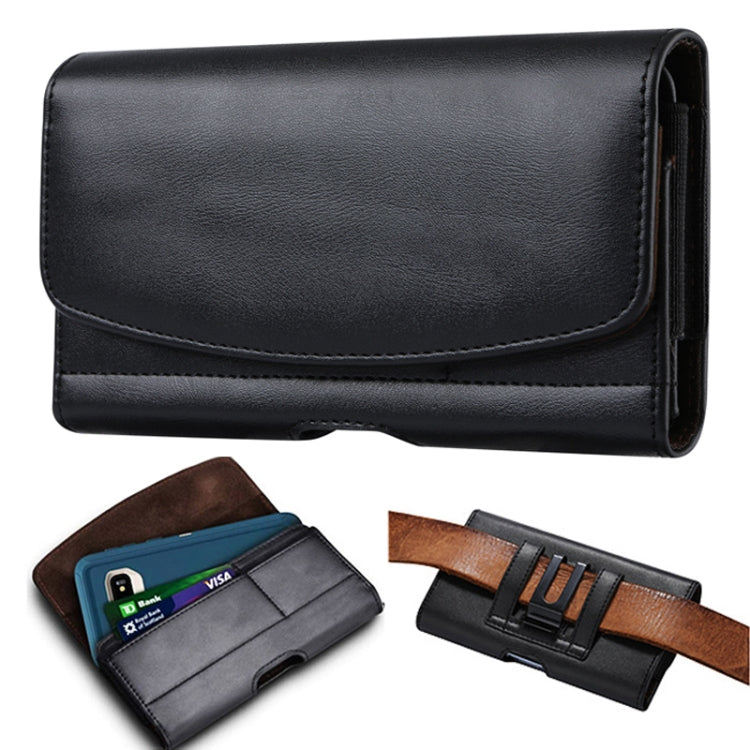 3.5-4.0 inch Multifunctional Waist Bag Mobile Phone Leather Case(Black) -  by PMC TechLife | Online Shopping South Africa | PMC TechLife | Buy Now Pay Later Mobicred