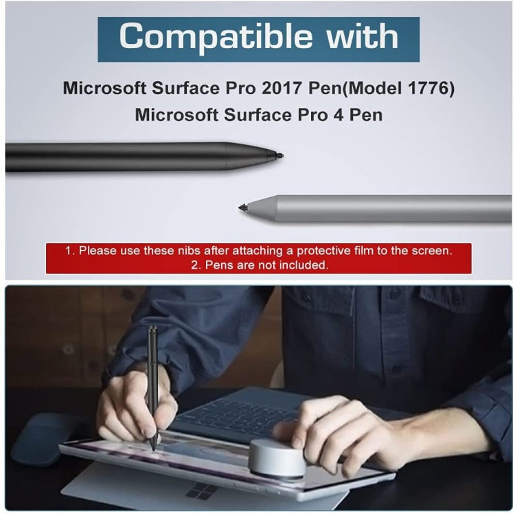 For Microsoft Surface Pro 4/5/6/7/Book /Pro X Stylus Replacement Nib Refill 2H+HB+H Kit - Pencil Accessories by PMc TechLife | Online Shopping South Africa | PMc TechLife | Buy Now Pay Later Mobicred