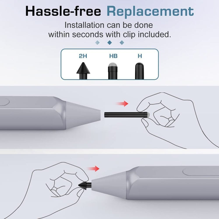 For Microsoft Surface Pro 4/5/6/7/Book /Pro X Stylus Replacement Nib Refill 2H+HB+H Kit - Pencil Accessories by PMc TechLife | Online Shopping South Africa | PMc TechLife | Buy Now Pay Later Mobicred