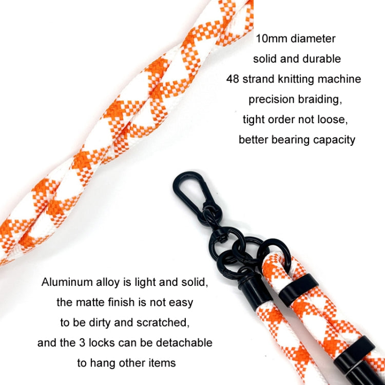 10mm Thick Rope Mobile Phone Anti-Lost Adjustable Lanyard Spacer(Pink Gold) - Lanyards & Wrist Straps by PMc TechLife | Online Shopping South Africa | PMc TechLife | Buy Now Pay Later Mobicred