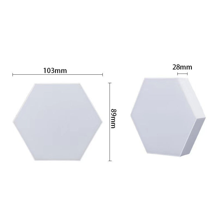 12pcs/set RGB Symphony Hexagon Lights DIY Bedside Ambient Wall Lamp Smart Honeycomb Light(Bluetooth APP) - Novelty Lighting by PMC TechLife | Online Shopping South Africa | PMC TechLife | Buy Now Pay Later Mobicred