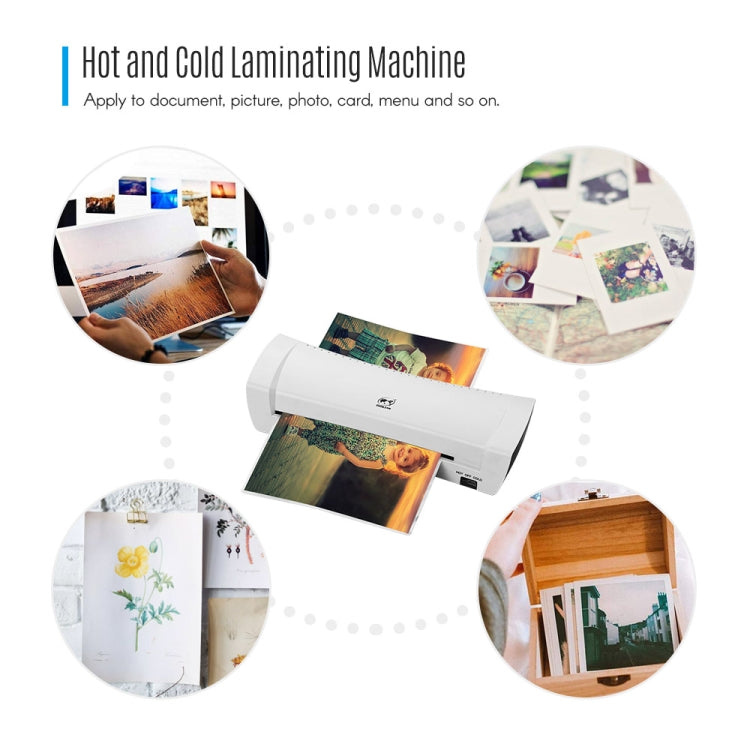 Osmile SL200 A4 Photo Cold and Hot Laminating Machine 340mm/min Speed US Plug - Photo Film Covering Machine by Osmile | Online Shopping South Africa | PMC Jewellery | Buy Now Pay Later Mobicred