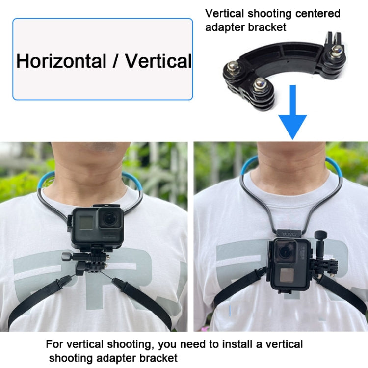 TUYU Camera Neck Holder Mobile Phone Chest Strap Mount  For Video Shooting//POV, Spec: With Phone Clip (Blue) - Stand by PMC Jewellery | Online Shopping South Africa | PMC Jewellery | Buy Now Pay Later Mobicred