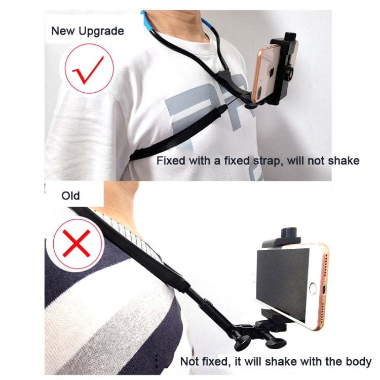 TUYU Camera Neck Holder Mobile Phone Chest Strap Mount  For Video Shooting//POV, Spec: With Phone Clip (Blue) - Stand by PMC Jewellery | Online Shopping South Africa | PMC Jewellery | Buy Now Pay Later Mobicred