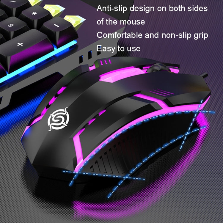 K-Snake Mechanical Feel Keyboard Mouse Kit USB Wired 104 Keycaps Computer Keyboard, Style: Single Keyboard (Black) - Wired Keyboard by K-Snake | Online Shopping South Africa | PMC Jewellery | Buy Now Pay Later Mobicred
