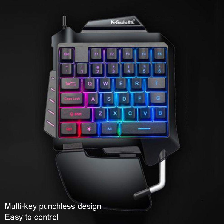 K-Snake G92 Single Small Keyboard Mobile Games Luminous Robotic Machine Sensory Game Keyboard(Black) - Mini Keyboard by K-Snake | Online Shopping South Africa | PMC Jewellery | Buy Now Pay Later Mobicred