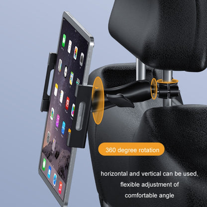 Car Rear Seat Folding Stretchable Headrest Tablet Bracket, Color: Metal Clamp Arm - Car Holders by PMC Jewellery | Online Shopping South Africa | PMC Jewellery | Buy Now Pay Later Mobicred