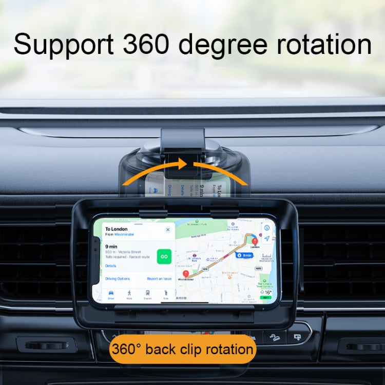 Car Suction Cup Dashboard Mobile Phone Holder with Sun Visor Folding Rotating Car Mount, Style: Hose Model - Car Holders by PMC TechLife | Online Shopping South Africa | PMC TechLife | Buy Now Pay Later Mobicred