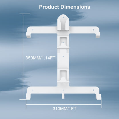 JYS JYS-P5158 For PS5 VR2 Wall Storage Bracket Helmet/Headset/Handle/Remote Control Wall Storage Storage Shelf(White) - Holder by JYS | Online Shopping South Africa | PMC Jewellery