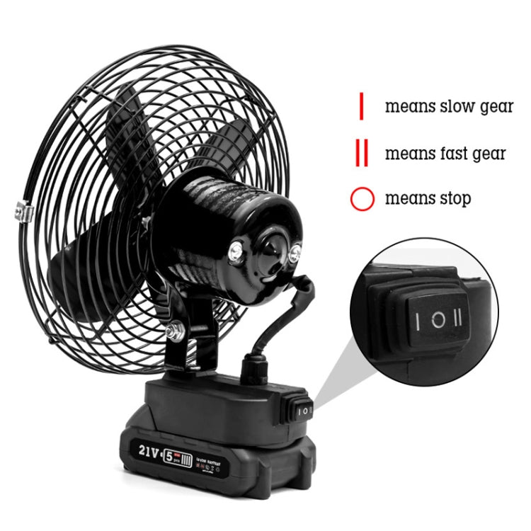 HILDA Portable Powerful Fan Outdoor Hair Dryer, With EU Plug Adaptor, Style: 6 inch With 1 Battery (1500mAh) - Electric Fans by HILDA | Online Shopping South Africa | PMC Jewellery | Buy Now Pay Later Mobicred