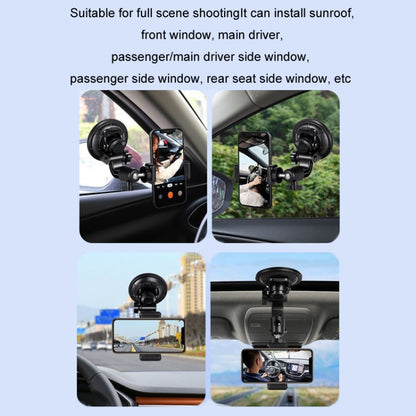 Car Suction Cup Mobile Phone Navigation Live Broadcast Shooting Bracket, Specification: Without Bluetooth - Car Holders by PMC Jewellery | Online Shopping South Africa | PMC Jewellery | Buy Now Pay Later Mobicred