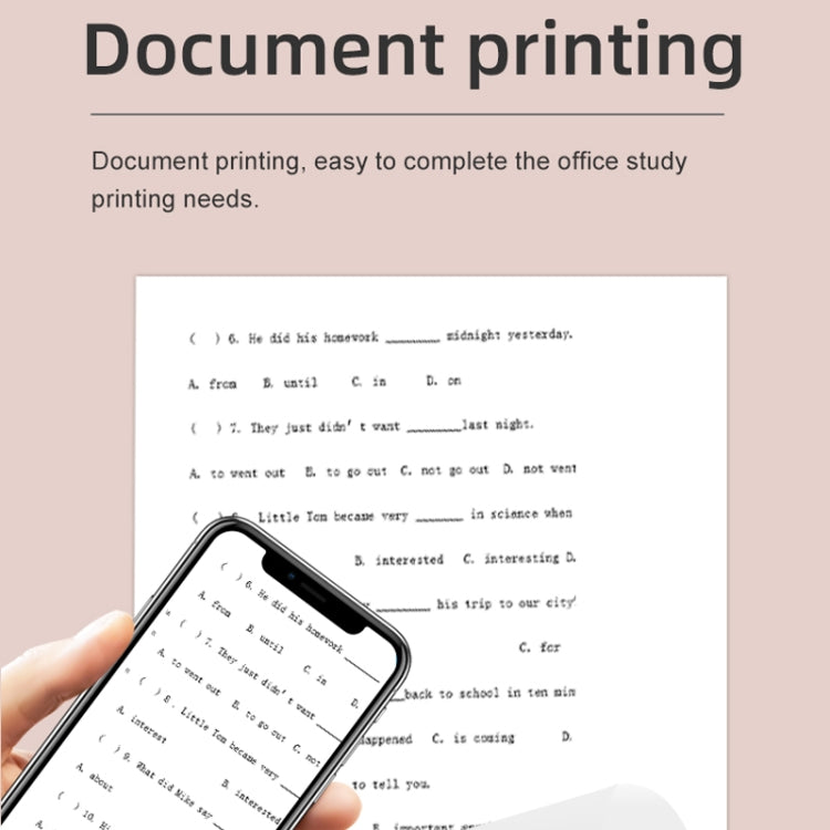 X6 200DPI Student Homework Printer Bluetooth Inkless Pocket Printer White Sticker x5 - Printer by PMC TechLife | Online Shopping South Africa | PMC TechLife | Buy Now Pay Later Mobicred