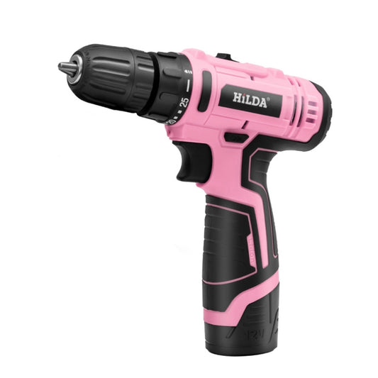 HILDA 12V Cordless Impact Drill Electrical Screwdriver, Plug: UK Plug - Drill & Drill Bits by HILDA | Online Shopping South Africa | PMC Jewellery | Buy Now Pay Later Mobicred